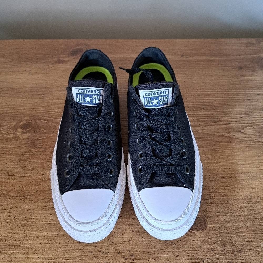 Converse All Star Sneakers Lunarlon Chuck Taylor II  Unisex Size W7.5 M5.5 Black